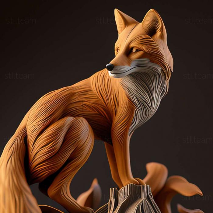 3D model fox 3d model (STL)